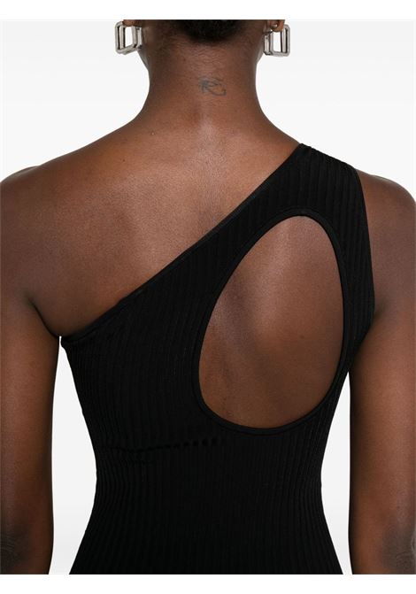 Abito midi monospalla in nero David koma - donna DAVID KOMA | SS25DKKN70DBLKSLVR